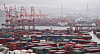 Piles of containers that are to be exported sitting at a port in Busan in July. IMF raised Korea's economic outlook thanks to Korea's major trading partners reopening its economies and Korea' efforts in controlling the pandemic. [NEWS1]