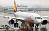 An Asiana Airline's plane at Incheon International Airport on Monday. The airline announced Monday it is resuming flights to Nagoya, Japan starting April 1. The route to the Japanese city has been halted since April 29, 2021 due to the increase in the number of Covid-19 cases in Japan. [YONHAP]