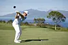 Im Sung-jae plays his shot from the seventh tee during the final round of the Sentry Tournament of Champions at the Plantation Course at Kapalua Golf Club on Sunday in Lahaina, Hawaii. [AFP/YONHAP]