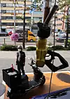 The average gasoline price nationwide reached 2,119.53 won per liter ($6.2 per gallon) on Wednesday, up 3.18 won from the previous day, according to Opinet, the Korea National Oil Corporation's official oil price management system website. The average price of diesel recorded 2,132.23 won per liter, a record-high figure, up 4.69 won from the previous day. A person stands at a gas station in Seoul on Wednesday afternoon. [YONHAP]