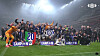 Inter Milan players celebrate winning their 20th Scudetto after a 2-1 win over AC Milan on Monday. [ONE FOOTBALL]
