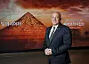 Egyptian Ambassador to Korea Khaled Abdel Rahman poses for a photo at the exhibition titled 'Egyptian Pharaohs: From Cheops to Ramesses II' at Grand Walkerhill Seoul in Gwangjin District, eastern Seoul, following an interview with the Korea JoongAng Daily on April 30. [PARK SANG-MOON]