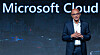 Microsoft CEO Satya Nadella gives a keynote speech under the title “Doing More with Less with the Microsoft Cloud″ at the “Microsoft Ignite Spotlight on Korea″ held at the InterContinental Seoul Coex, southern Seoul, on Tuesday. [YONHAP]