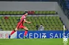 Ji So-yun takes a penalty against Vietnam in the opening game of the 2022 Asian Cup at Shri Shivchhatrapati Sports Complex in Pune, India on Jan. 21. [YONHAP]