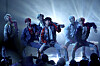 BTS performs 'DNA' at the American Music Awards at the Microsoft Theater on Sunday, Nov. 19, 2017, in Los Angeles. [AP/YONHAP]