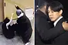Left, footage of People Power Party lawmaker Bae Hyun-jin being attacked by a 15 year-old on Jan. 25. Right, footage of actor Yoo Ah-in briefly turning around when a coffee was thrown at him at the parking lot of Mapo police station on May 24, 2023. [SCREEN CAPTURE]