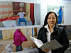 Marian Yun pose in front of the World Food Programme photo exhibition held near the National Museum of Korea in Yongsan, Seoul. [WORLD FOOD PROGRAMME]