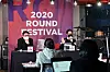 Veteran singer and producer Kim Hyun-chul (left) and Hwang Gook-chan, the chief producer of the festival at the press event for Round 2020 held in Mapo District, western Seoul, on Monday. [ROUND 2020 ORGANIZING COMMITTEE]