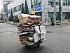 A cart full of recyclable papers and boxes [JOONGANG ILBO]