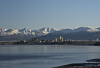 The city skyline in Anchorage, Alaska, Nov. 11, 2025. Anchorage will experiment with internet voting in local elections, betting that its ease and security will win over voters even in an era of election conspiracy theories. (Ash Adams/The New York Times)