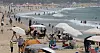 Haeundae Beach in Busan on Saturday, when many beaches officially opened for the season. Korea issued the year's first heatwave warning on Saturday. [SONG BONG-GEUN]