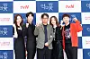 The cast of the upcoming tvN drama series 'Flower of Evil' posing for a photo on Wednesday. The series is to start airing on July 29. [TVN]