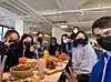 Students on a Culinary Crème restaurant tour [PELIN AKAYA]