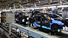 A production line at an automotive company in Korea. Under a legislative amendment, the period over which the 52-hour workweek will be calculated has been extended to six months. The change is expected to help companies, especially SMEs. [YONHAP]