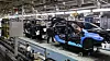 A production line at an automotive company in Korea. Under a legislative amendment, the period over which the 52-hour workweek will be calculated has been extended to six months. The change is expected to help companies, especially SMEs. [YONHAP]