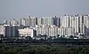 Apartment complexes in Hanam, Gyeonggi. Apartment transactions have been rising in Gyeonggi. [YONHAP]