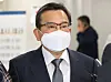 In this file photo, Former Vice Minister of Justice Kim Hak-eui enters the Seoul High Court on October 28, 2020. [YONHAP]