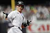 New York Yankees right fielder Aaron Judge reacts while rounding the bases after hitting a home run against the Minnesota Twins during the sixth inning of a game at Yankee Stadium in New York on Monday. [AP/YONHAP]