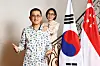 Singaporean Ambassador Eric Teo and his wife, Kim Min-jae, speak during an interview with the JoongAng Ilbo at the Singaporean ambassador’s residence in Seongbuk District, Seoul, on June 11. [KIM JONG-HO]