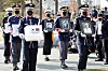 A Korean honor guard carries the ashes and portraits of Korean War (1950-53) veterans James Grundy of Britain and Mathias Hubertus Hoogenboom and Eduard Julius Engberink of the Netherlands to the graveyard at UN Memorial Park in Busan on Friday. The three Korean War veterans, who passed away recently, requested to be buried at the graveyard in Korea. [SONG BONG-GEUN]