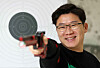 Jin Jong-oh trains at Shin-gu University in Seongnam, Gyeonggi. He is aiming for his fifth gold medal at the Tokyo Olympics. [JOONGANG ILBO]