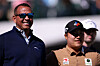 Alex Rodriguez, left, stands with Lee Kyoung-hoon on the 16th tee during the 2023 Annexus Pro-Am prior to the WM Phoenix Open at TPC Scottsdale on Wednesday in Scottsdale, Arizona.  [GETTY IMAGES]