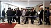 Mourners line up at the funeral hall at Severance Hospital in Seodaemun District, western Seoul, Wednesday, to pay condolences to President Yoon Suk Yeol’s late father, Yoon Ki-jung, a professor emeritus of Yonsei University. [JOINT PRESS CORPS]