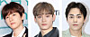 Members of boy band EXO, from left: Baekhyun, Chen and Xiumin [JOONGANG ILBO, NEWS1]