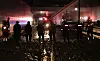 A rescue team is searching for potential survivors at the flooded underpass in Osong-eup, North Chungcheong, late Monday night. [YONHAP]