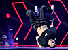 Korea's Kim 'Hong 10' Hong-yul competes in the breakdancing competition at the Hangzhou Asian Games in Hangzhou, China on Oct. 7.  [YONHAP]