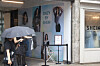 Passersby take a look at the Chinese fast-fashion company Shein's pop-up store in Seongsu-dong in Seongdong District, eastern Seoul, on Monday. [YONHAP]