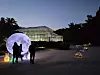 Visitors enjoy Changgyeong Palace's full moon installation in 2024, which has been set up to mark Jeongwol Daeboreum, a traditional holiday celebrating the first full moon after the Lunar New Year. [KOREA HERITAGE SERVICE]