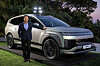 Hyundai Motor’s Global Chief Operating Officer and Hyundai and Genesis Motor North America President and CEO José Muñoz during Wednesday's World Premiere event at the Goldstein Residence in Los Angeles. [HYUNDAI MOTOR]