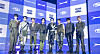 Boy band Ateez poses for the camera at a press showcase held on Thursday at the KBS Arena in Gangseo District, western Seoul. [KQ ENTERTAINMENT]