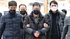 One of four South Gyeongsang-based activists suspected of spying for North Korea arrives at the Seoul Central District Court in southern Seoul to attend his arrest warrant hearing on Jan. 31. [YONHAP]