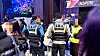 Police at the Inspire Arena in Yeongjong Island, Incheon, where the SBS Gayo Daejeon took place at 5 p.m. on Monday. Some 90 tickets were confirmed to be fake. [JOONGANG ILBO]