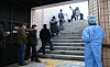 People stand in line to receive tests at a Covid-19 testing station in Songpa District, southern Seoul, on Wednesday. [YONHAP]