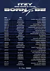 Schedule poster of ITZY's upcoming world tour [JYP ENTERTAINMENT]