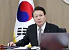 President Yoon Suk-yeol presides over a Cabinet meeting at the presidential office in Yongsan District, central Seoul on Tuesday. [YONHAP]