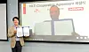 Yoon Hyuk-noh, managing director of the Hi-Tech Division at SK E&C, left, and Reinhard Schindler, Executive Vice President of Hilti Corporation, celebrate the agreement signed by the two parties on Friday. [SK E&C]