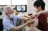 A citizen receives a shot of Janssen's Covid-19 vaccine at a medical center in Songpa District, southern Seoul, on the first day of Korea's Janssen inoculation on Thursday. [NEWS1]