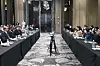 The sixth free trade agreement negotiations between Korea and the Gulf Cooperation Council (GCC) take place at hotel in Seoul on Oct. 24, 2022. [MINISTRY OF TRADE, INDUSTRY AND ENERGY]