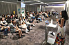 Participants listen to Nidhi Agrawal speak [PARK SANG-MOON]