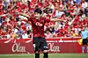 Mallorca's Lee Kang-in Lee gestures during a La Liga match against UD Almeria at Visit Mallorca Estadi Stadium in Palma de Mallorca on Sept. 17, 2022. [EPA/YONHAP]
