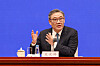 China's Minister of Commerce Wang Wentao speaks during a press conference on 'achievements in high-quality commerce development during the 14th Five-Year Plan period in Beijing on July 18. [EPA/YONHAP]