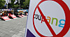 Members of public transport unions demand Coupang join the ″no parcel day″ movement in front of Coupang headquarters in Songpa District, southern Seoul, on Monday. [NEWS1]