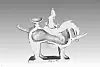 Earthenware Funerary Object in the Shape of a Warrior on Horseback, National Treasure No. 91. Researchers at the National Museum of Korea recently found out through a CT scan that this Silla relic used to be a kettle. [NATIONAL MUSEUM OF KOREA]