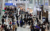 Incheon International Airport Terminal 1 bustles with travelers on March 1. [NEWS1]