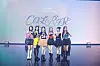 Girl group Weeekly poses for the camera during a press showcase on Wednesday at the Blue Square Mastercard Hall in Yongsan District, central Seoul, ahead of the release of “ColoRise” the same day. [IST ENTERTAINMENT]