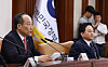 Finance Minister Choo Kyung-ho speaks during a meeting at Seoul Government Complex in central Seoul on April 21. [YONHAP]
